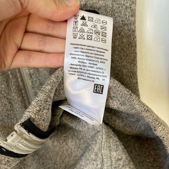 burton Dryride Pierce Fleece with Zip away Hood Womens Size XS Mid Layer - Picture 6 of 8